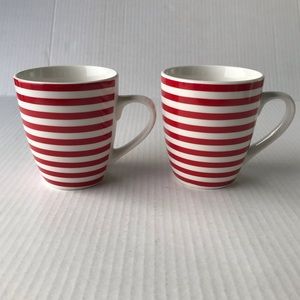 Set Of 2 Pfaltzgraff “Kenna Red” Coffee Mugs